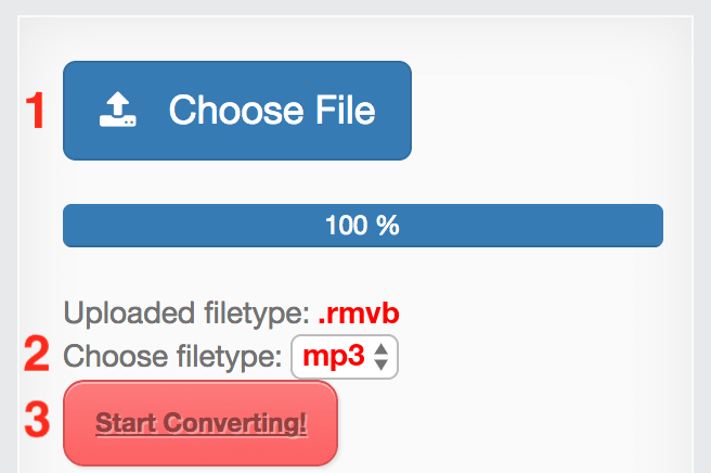 How to convert RMVB files online to MP3